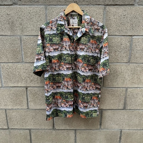 reyn spooner Other - Reyn Spooner Island Harbor Hawaiian Shirt Men's Size L